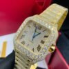 Yellow Gold Roman Numerals Cartier watch
