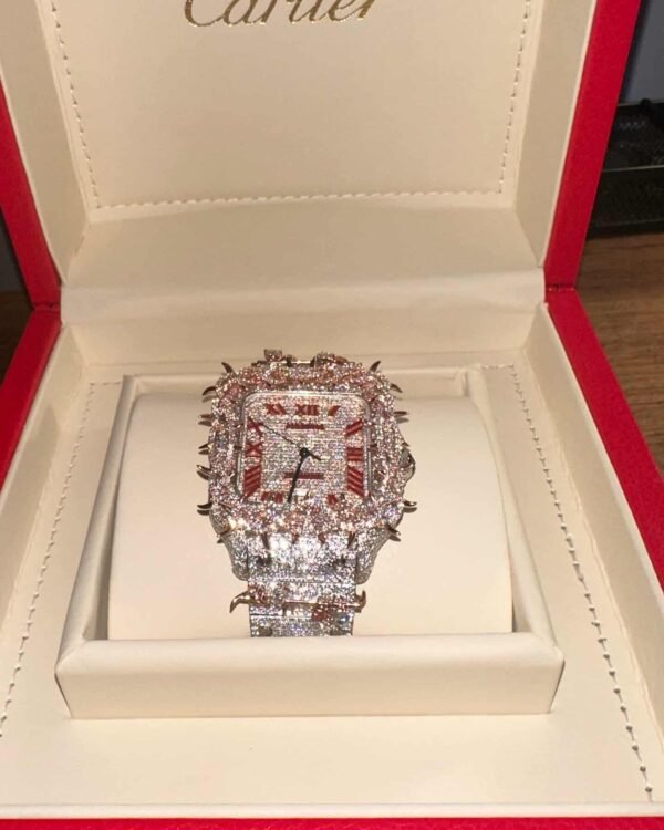 Rose gold thorn Cartier watch