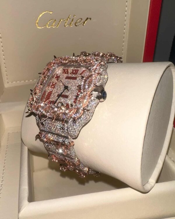 Rose gold thorn Cartier watch