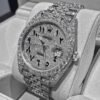 Bussdown all white Arabic numerals Rolex watch