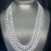 14mm white gold bussdown cuban chains