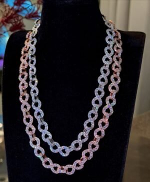 925 silver infinity link chain