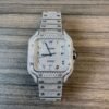 All White Arabic Dial Cartier