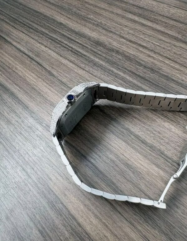 All white Arabic dial Cartier