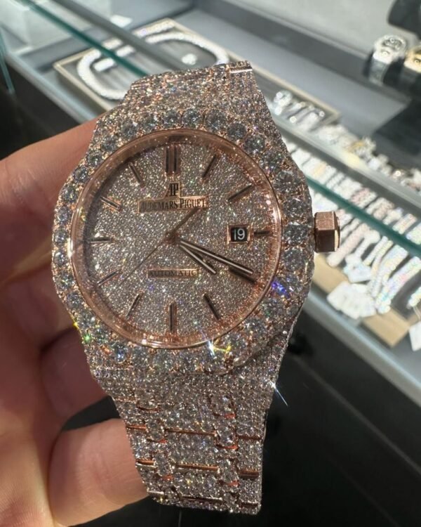 Bust Down Rose Gold AP Watch