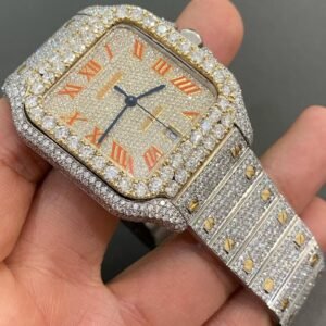 TwoTone Cartier Santos XL Bezel BustDown