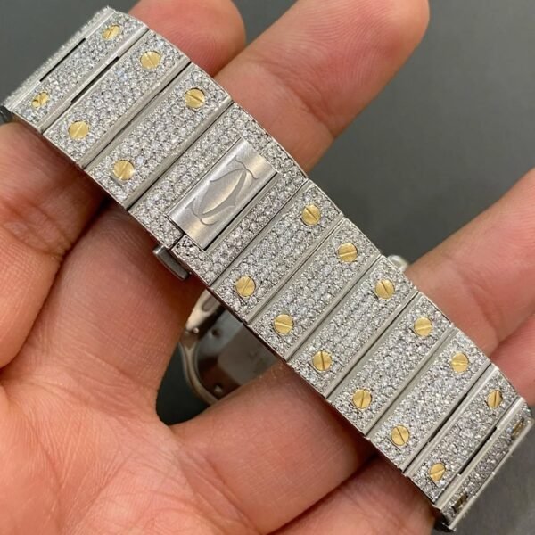 TwoTone Cartier Santos XL Bezel BustDown