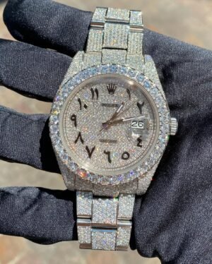 Bustdown Datejust Rolex Arabic numerals
