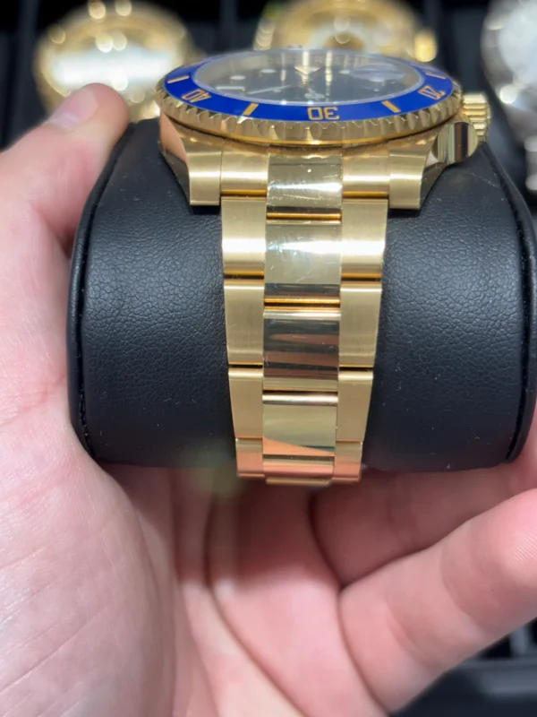 BUY ROLEX SUBMARINER 40MM | 18KT GOLD | OYSTER BRACELET | BLUE DIAL FOR SALE ONLINE