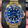 BUY ROLEX SUBMARINER 40MM | 18KT GOLD | OYSTER BRACELET | BLUE DIAL FOR SALE ONLINE