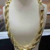 Buy 14k Solid "HEAVY" 623 gram Rope Chain with Bust Down Lock for sale online