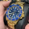 BUY ROLEX SUBMARINER 40MM | 18KT GOLD | OYSTER BRACELET | BLUE DIAL FOR SALE ONLINE