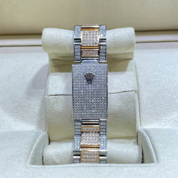 Buy Bust Down Rolex Iced Out 36mm Rose Gold with Roman Dial | 15 cts VS1 Diamonds - Luxury Watches for Sale