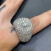 Buy 14k White Gold VVS1 7 Carat Natural Diamond Custom Made Ring Online