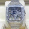 Buy Buy Cartier Skeleton Iced Out Chandelier Watch | 62 Cts VVS1 Diamonds | Bust Down for sale for sale online