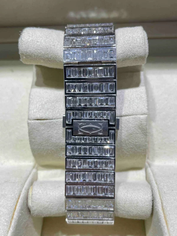 Buy Buy Cartier Skeleton Iced Out Chandelier Watch | 62 Cts VVS1 Diamonds | Bust Down for sale for sale online