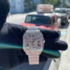 Buy 41mm Iced Out Cartier Watch Santos xl Vs1 Iced Bust Down for sale online