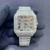 Buy 41mm Iced Out Cartier Watch Santos xl Vs1 Iced Bust Down for sale online